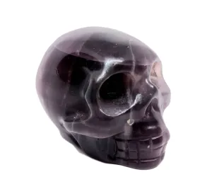 241G Purple Fluorite Crystal Skull