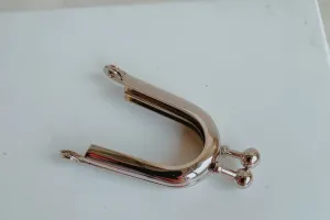 2.5cm x 3.5cm Chrome Color Purse Bag Frame Handle Small Purse Frame