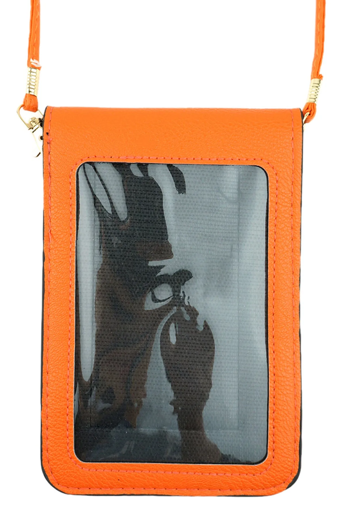 BASKETBALL CROSSBODY WITH CLEAR WINDOW CELLPHONE BAG/6PCS
