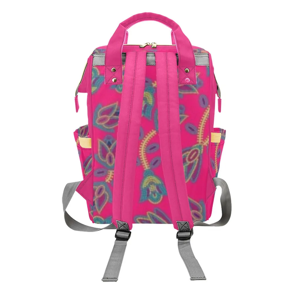 Beaded Lemonade Multi-Function Diaper Backpack/Diaper Bag