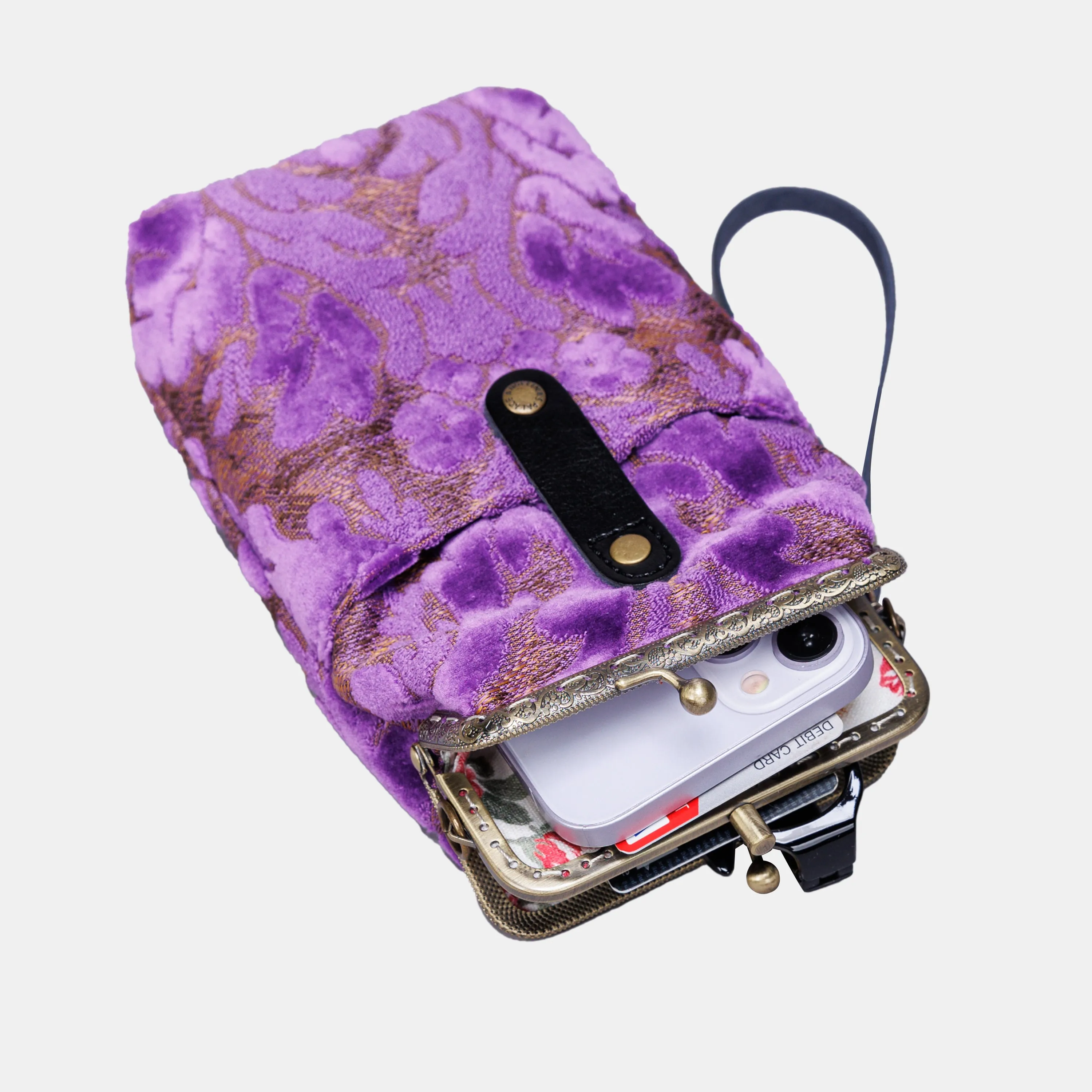 Burnout Velvet Purple Carpet Phone Case