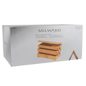 Cantilever 3-Tier Wooden Sewing Box