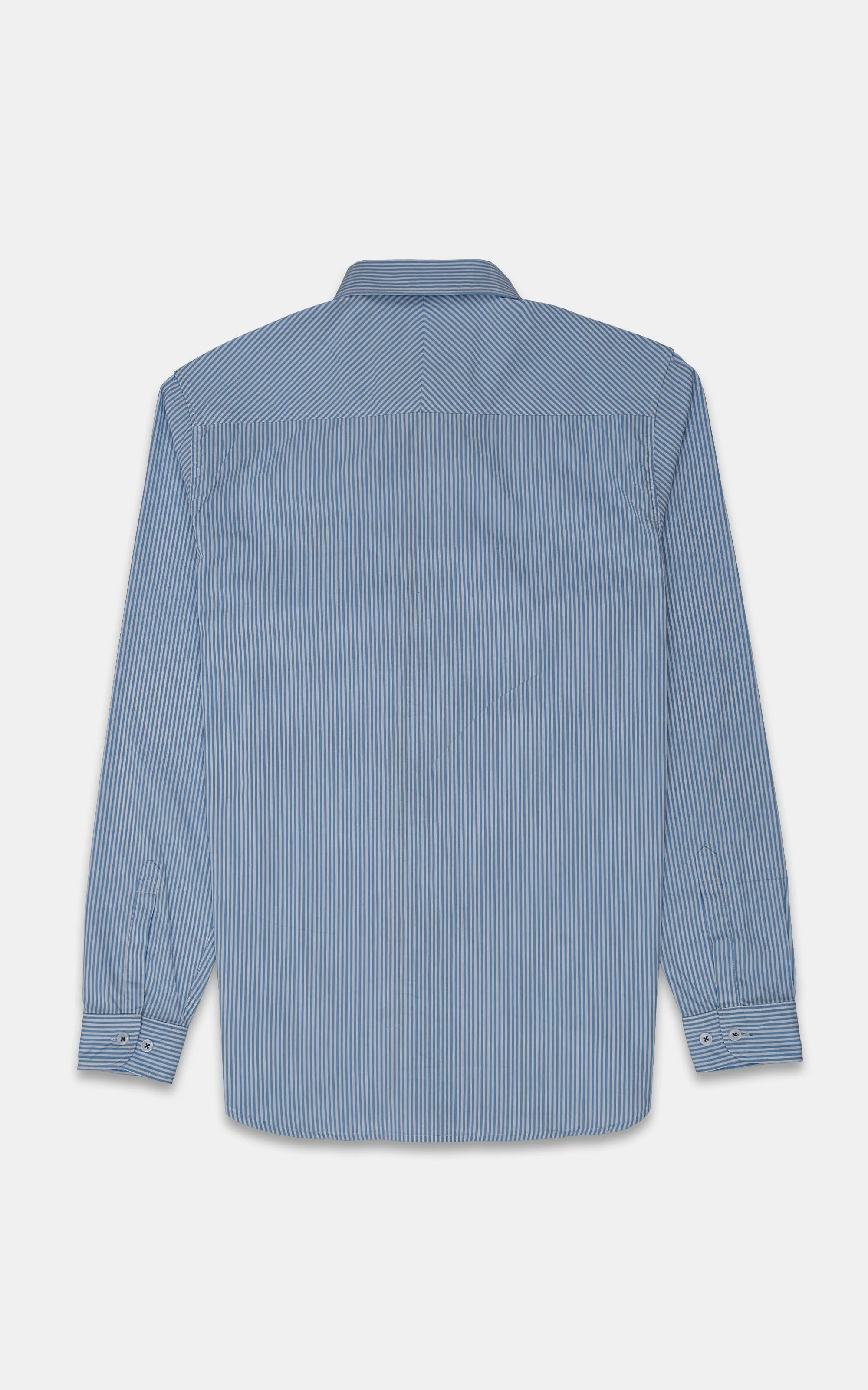CASUAL SHIRT WHITE BLUE