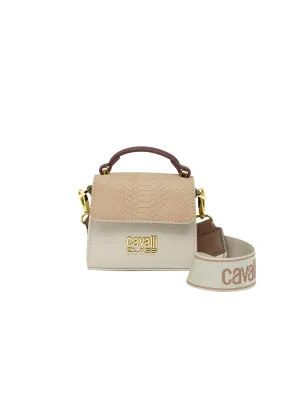 Cavalli Class AMALFI Mini Cream Fashion Crossbody Bag