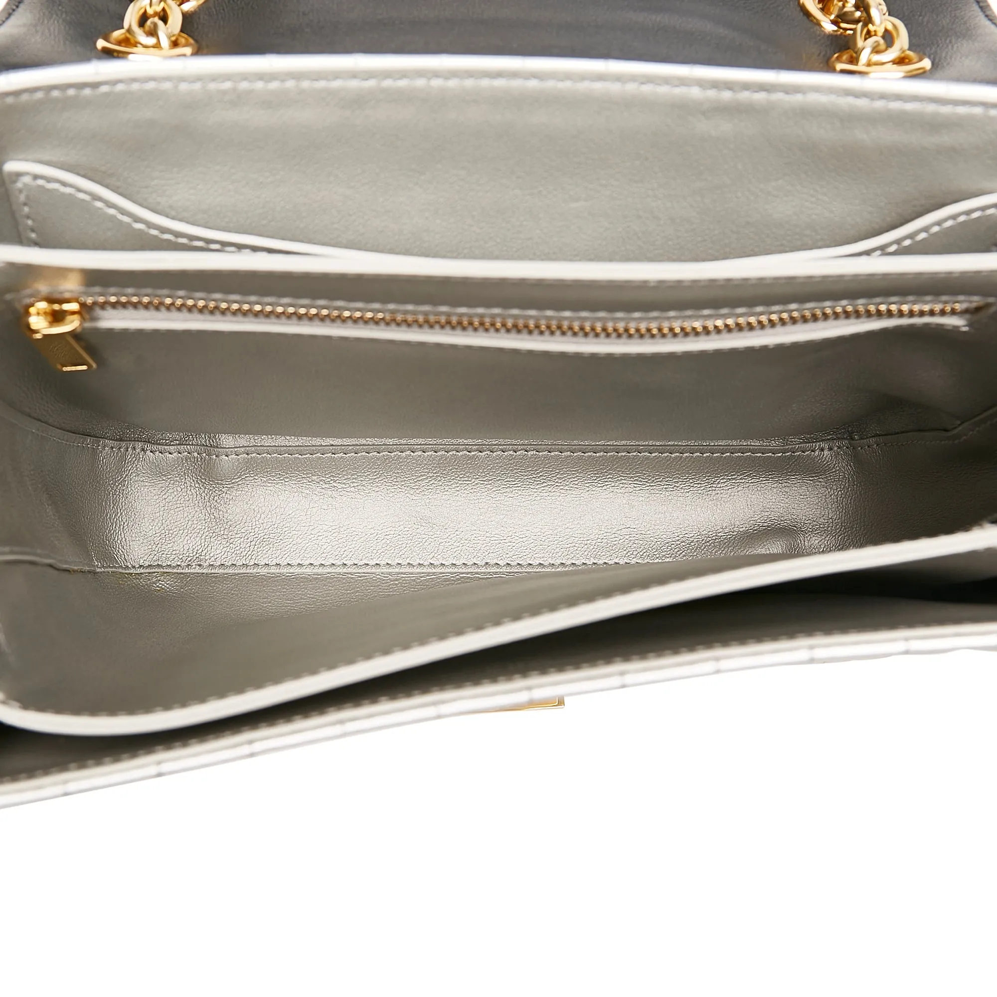 Celine C Crossbody Bag Medium Bicolor Quilted Leather
