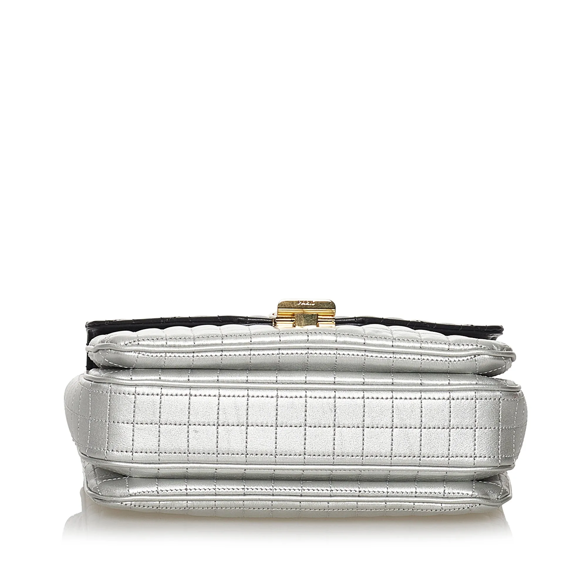 Celine C Crossbody Bag Medium Bicolor Quilted Leather