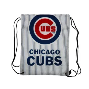 CHICAGO CUBS PINSTRIPE BULLSEYE DRAWSTRING BACKPACK