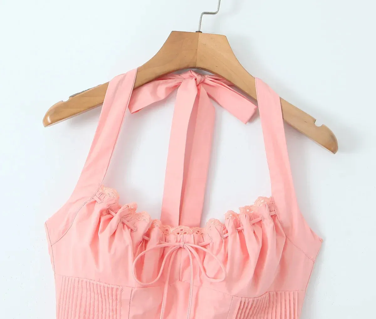 Corset Halter Stylish Midi Dress