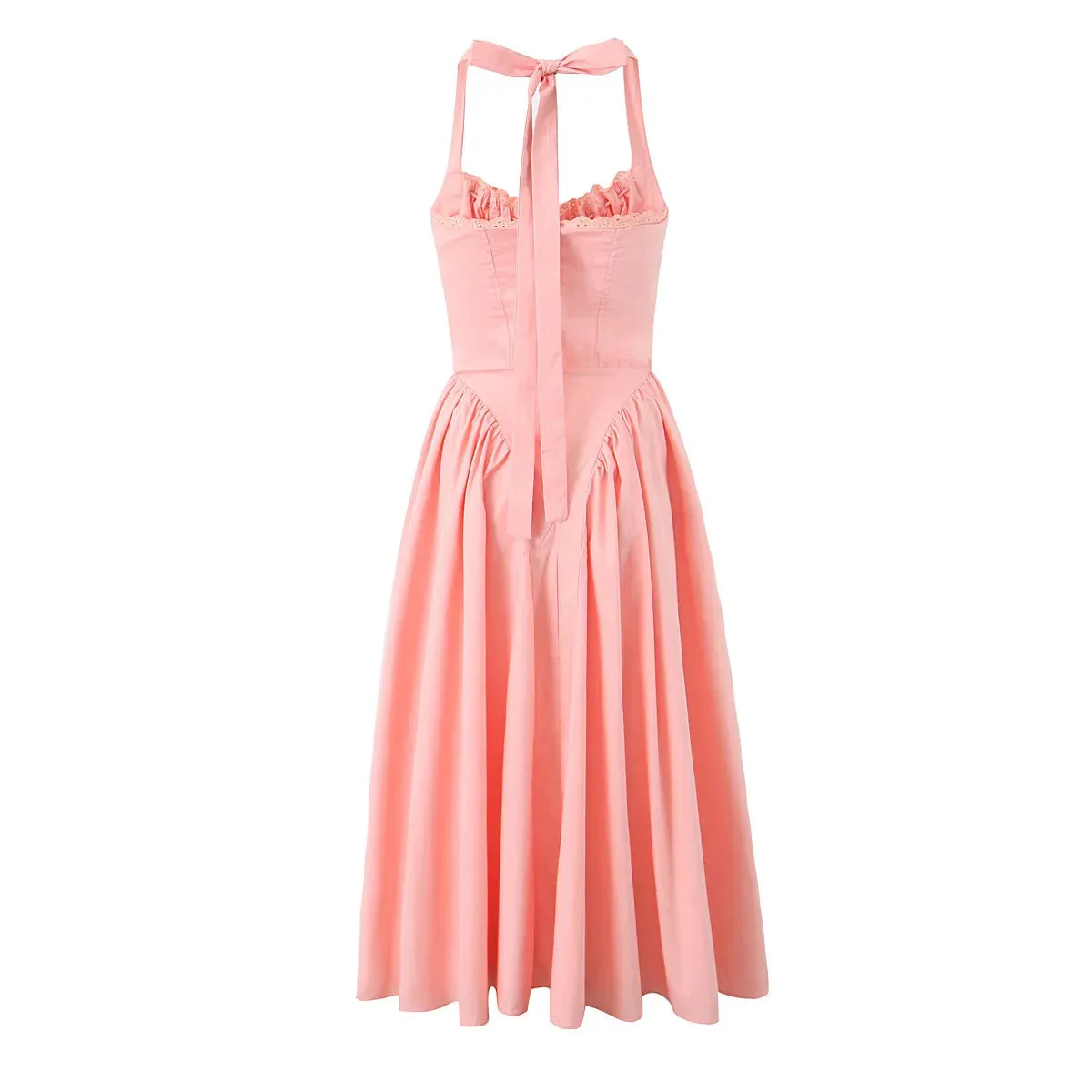 Corset Halter Stylish Midi Dress