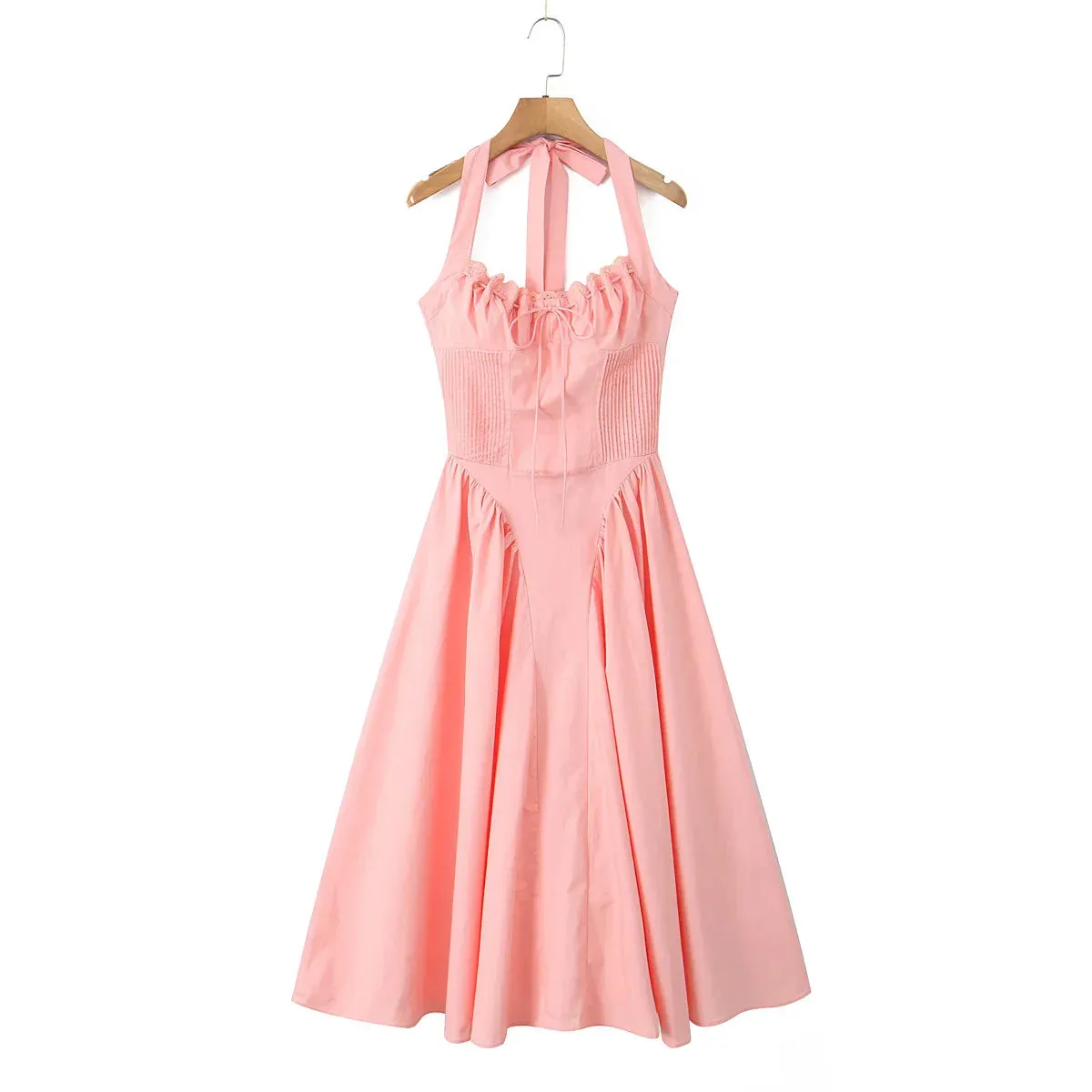 Corset Halter Stylish Midi Dress