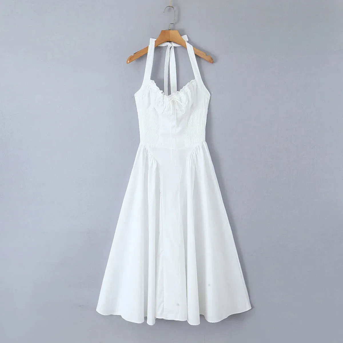 Corset Halter Stylish Midi Dress