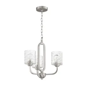 Craftmade Collins 3 Light Brushed Polished Nickel Chandelier