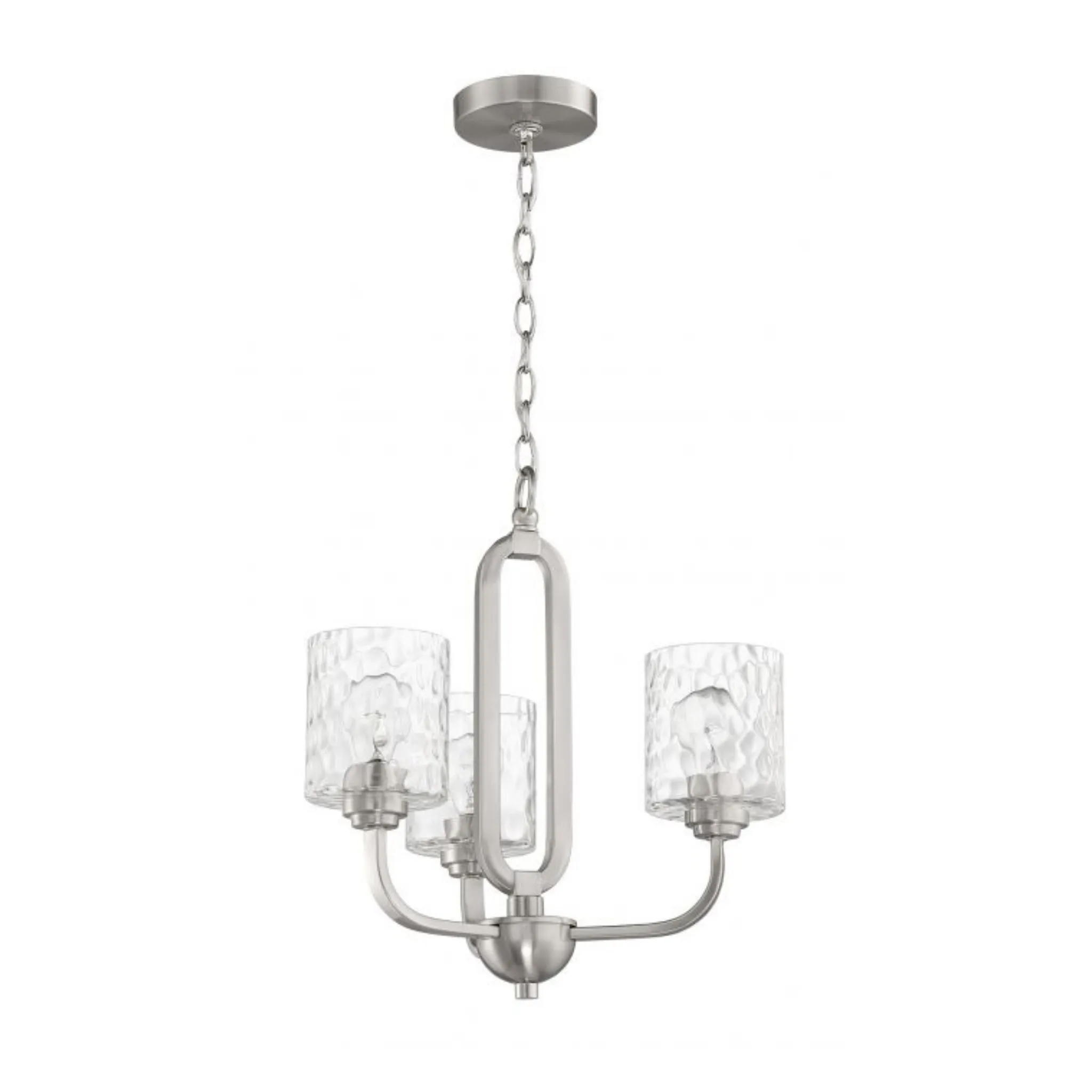 Craftmade Collins 3 Light Brushed Polished Nickel Chandelier