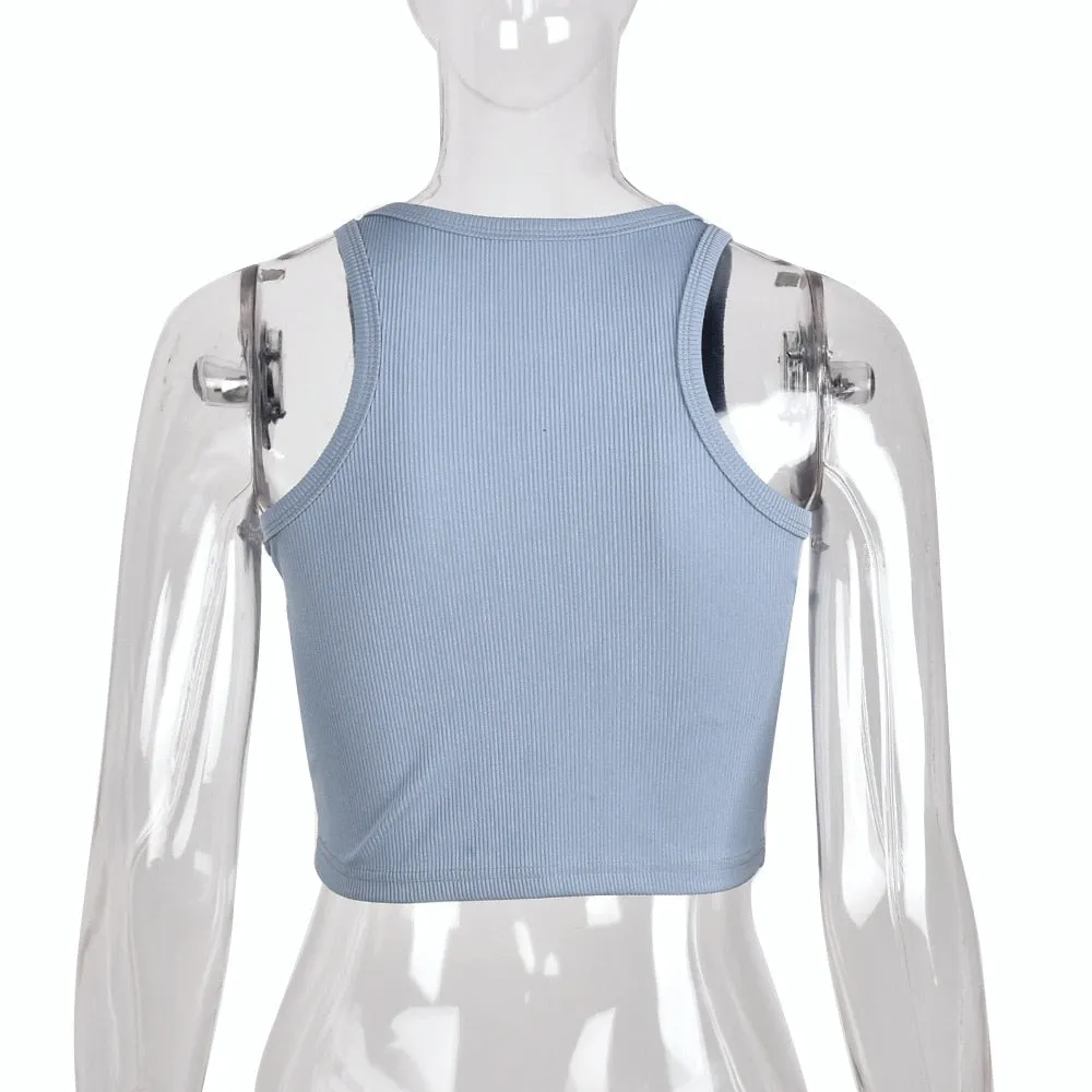 Cross Graphic Stylish Tank Top