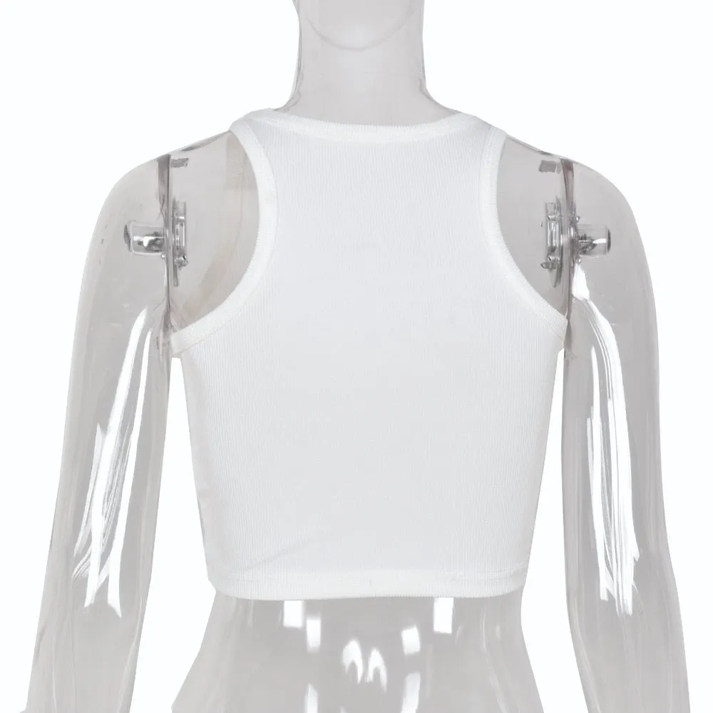 Cross Graphic Stylish Tank Top