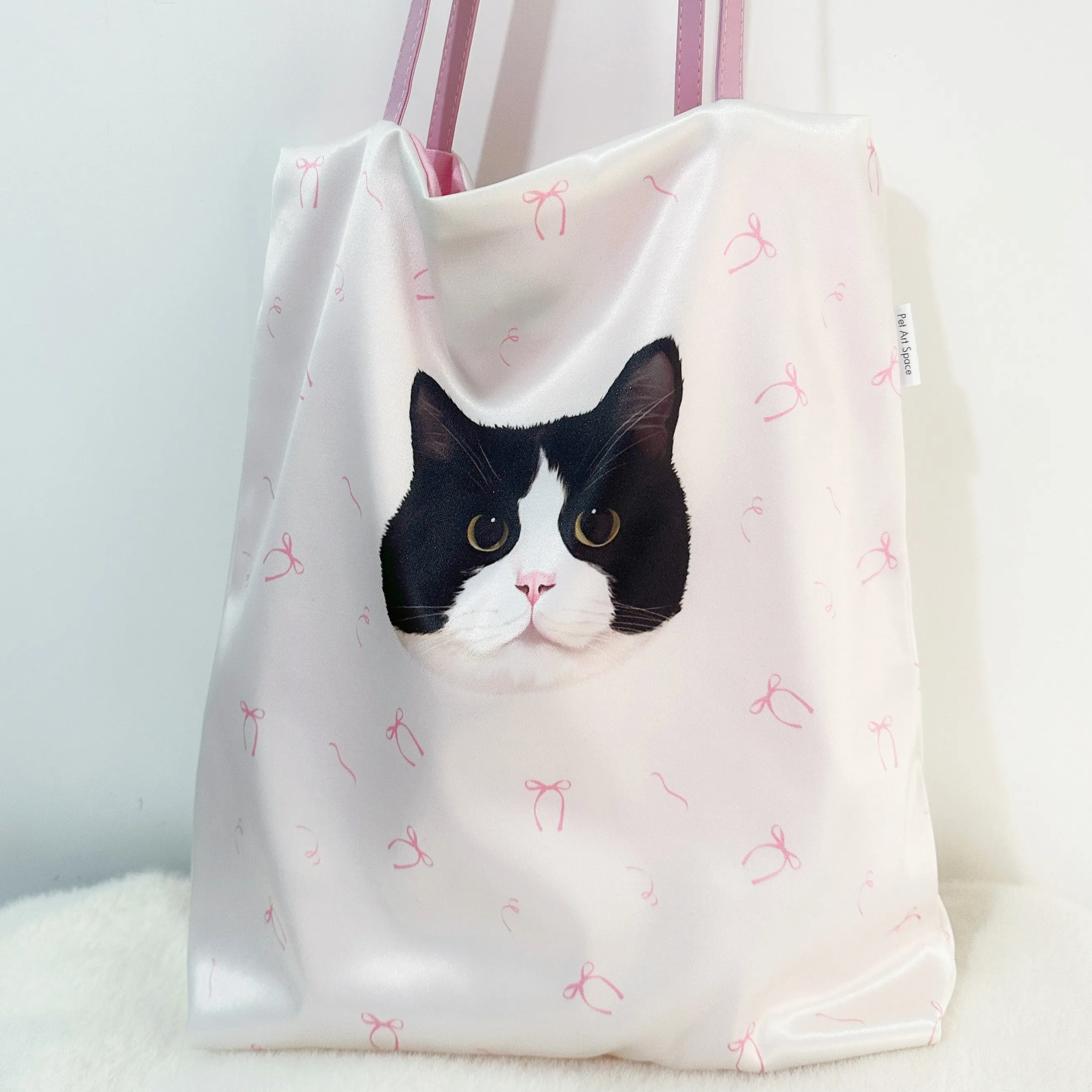 Custom Bow Satin Bag