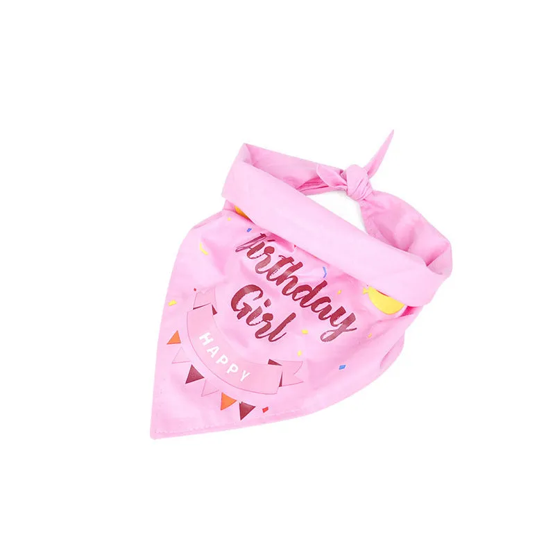 Cute Pet Birthday Party Scarf - Stylish for Dogs & Cats