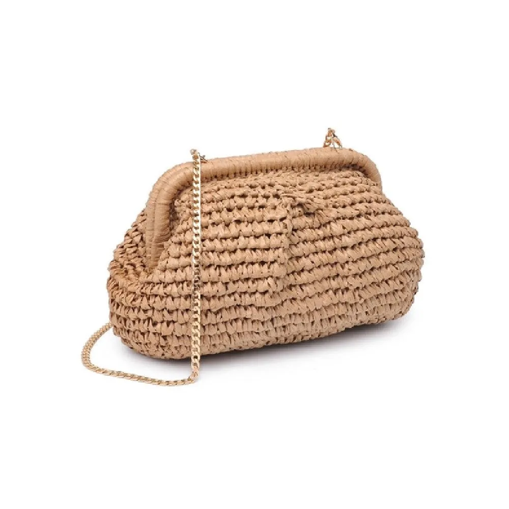 Delfinia Straw Clutch