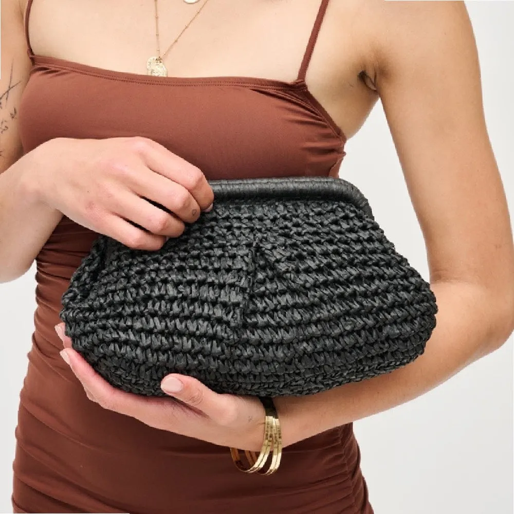Delfinia Straw Clutch