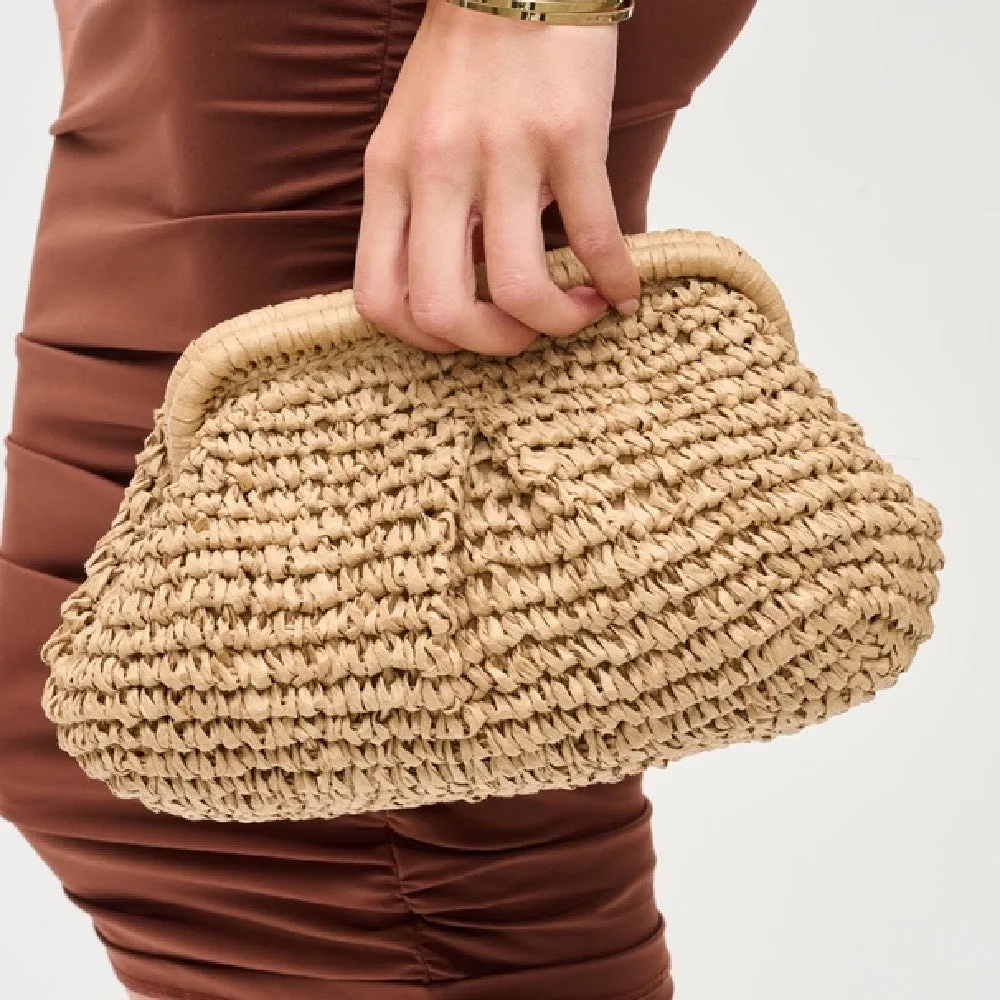 Delfinia Straw Clutch