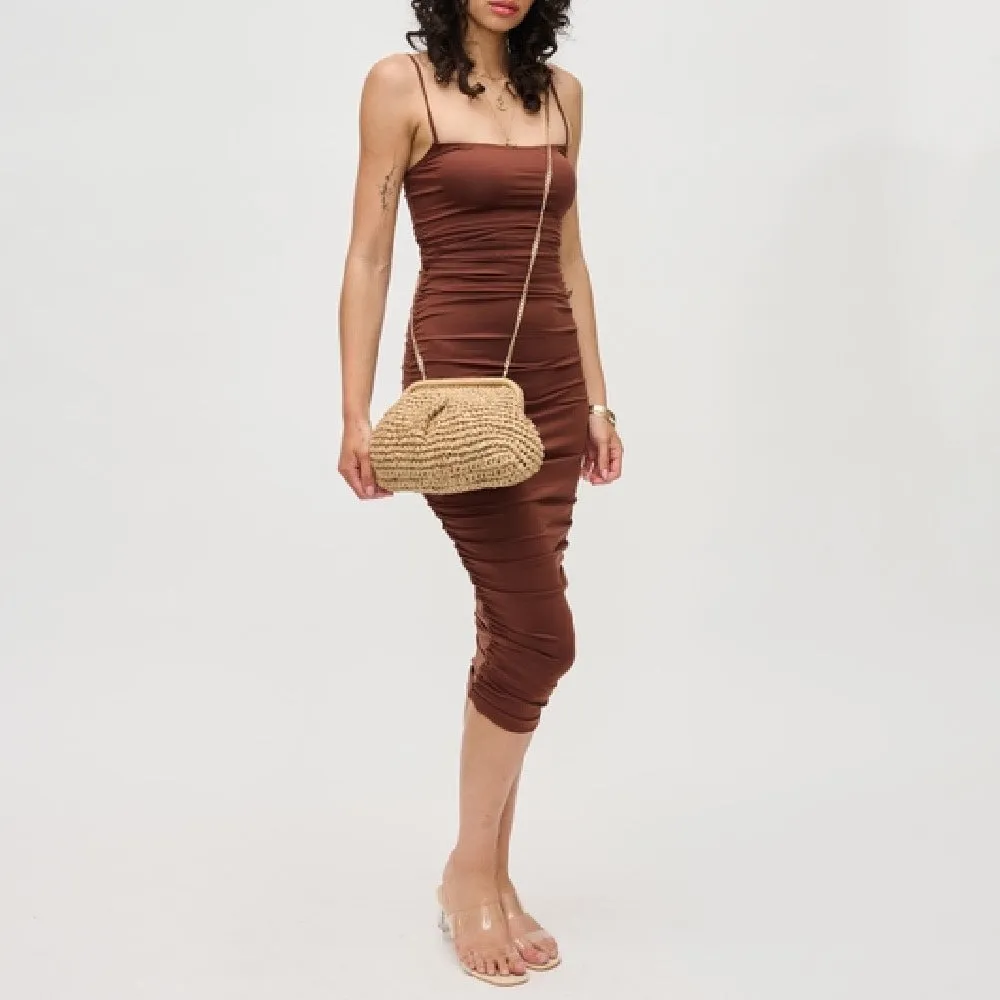 Delfinia Straw Clutch