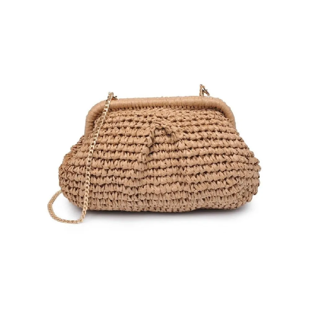 Delfinia Straw Clutch