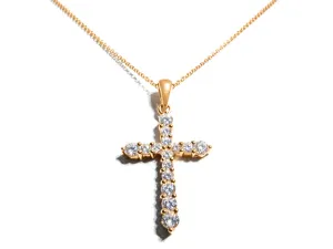 Diamond Cross Pendant Chain
