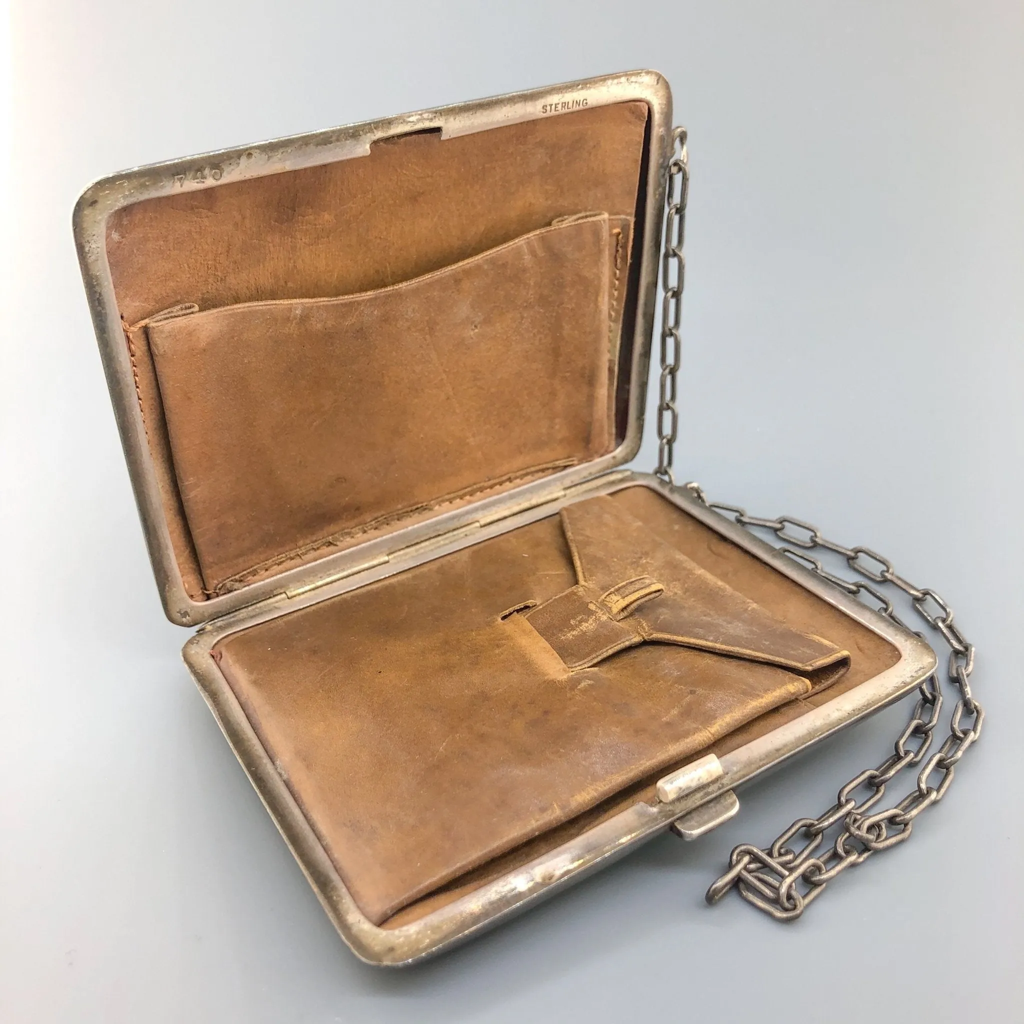 Estate Antique Sterling Silver Ladies Evening Purse
