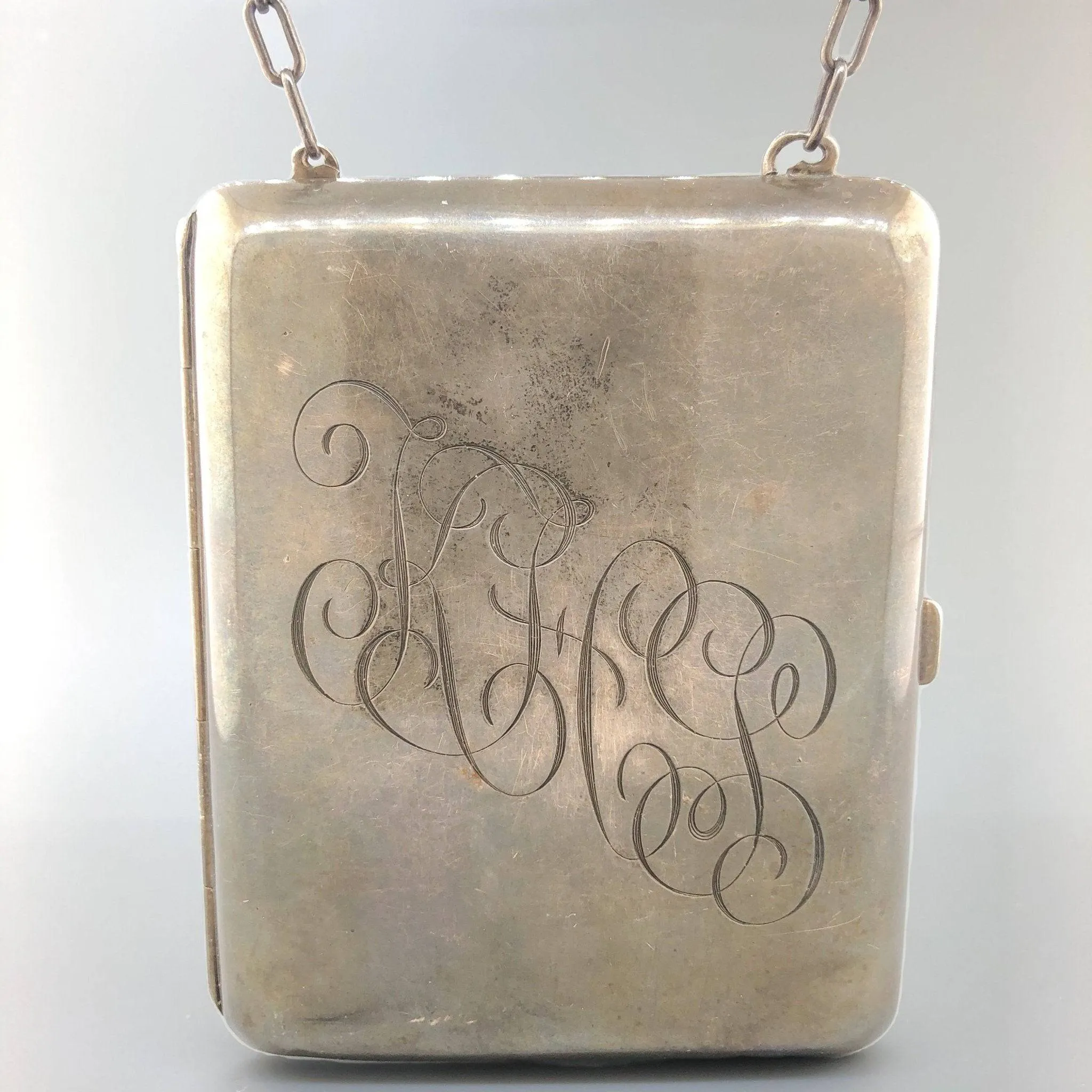 Estate Antique Sterling Silver Ladies Evening Purse