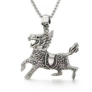 European and American Creative Pegasus Men's Pendant crafted in Titanium Steel