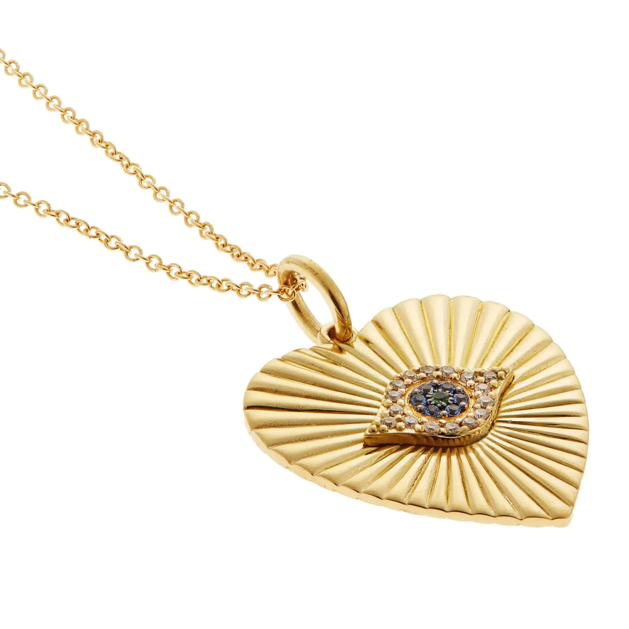 Eye Glow Heart Pendant