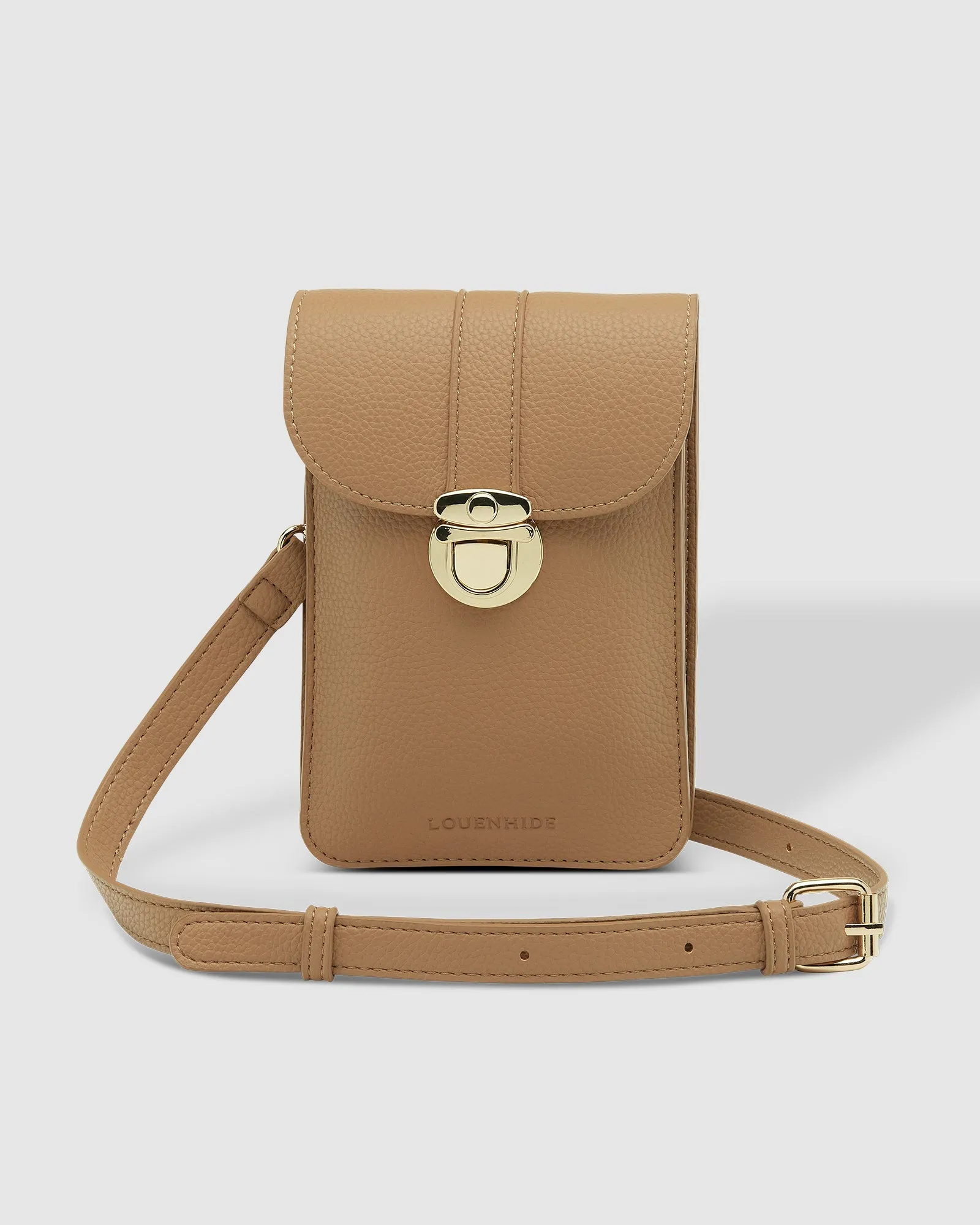 FONTAINE PHONE CROSSBODY BAG LATTE