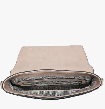 Francesca Whipstitch Flapover Crossbody