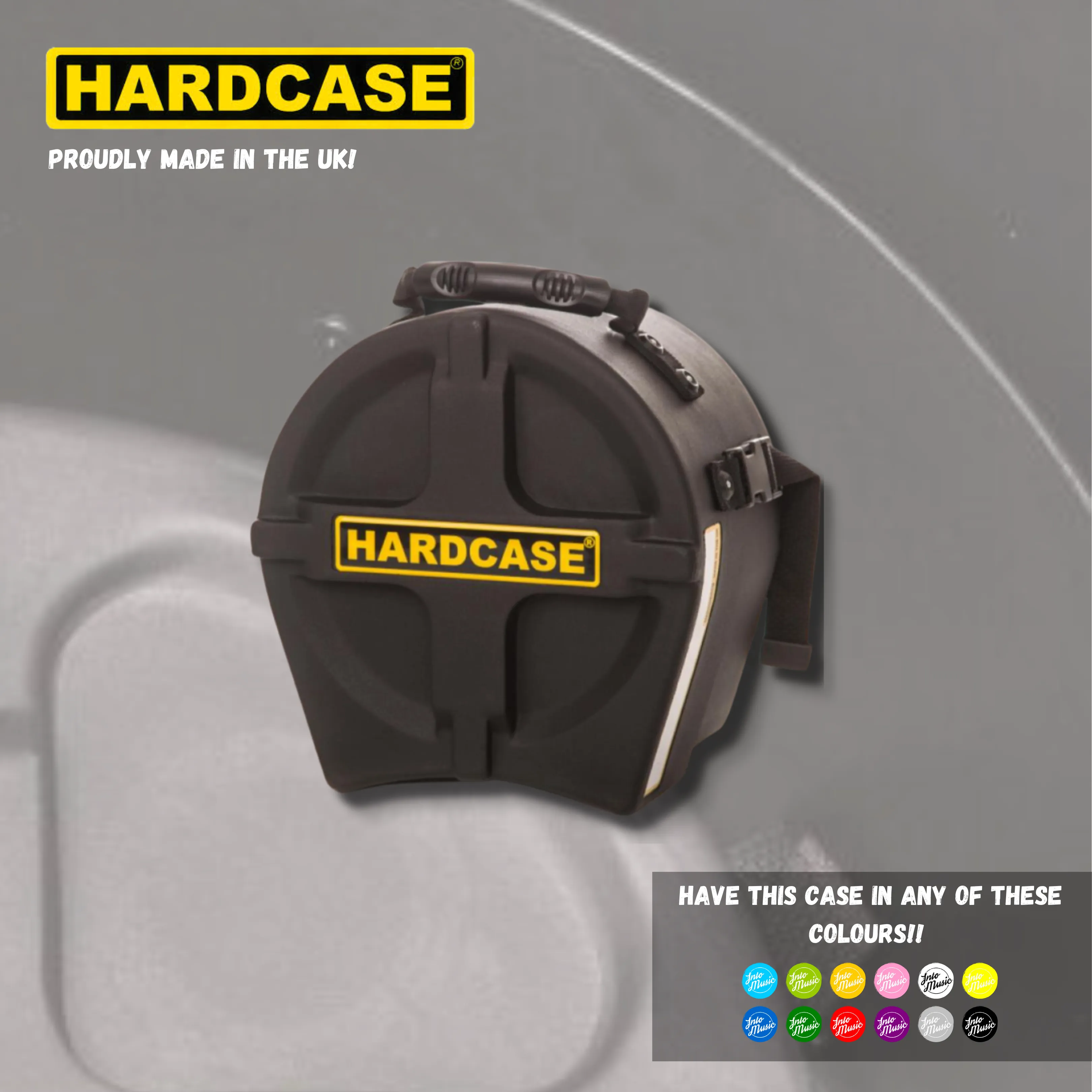 HARDCASE 8" Rack Tom Drum Case With Pads