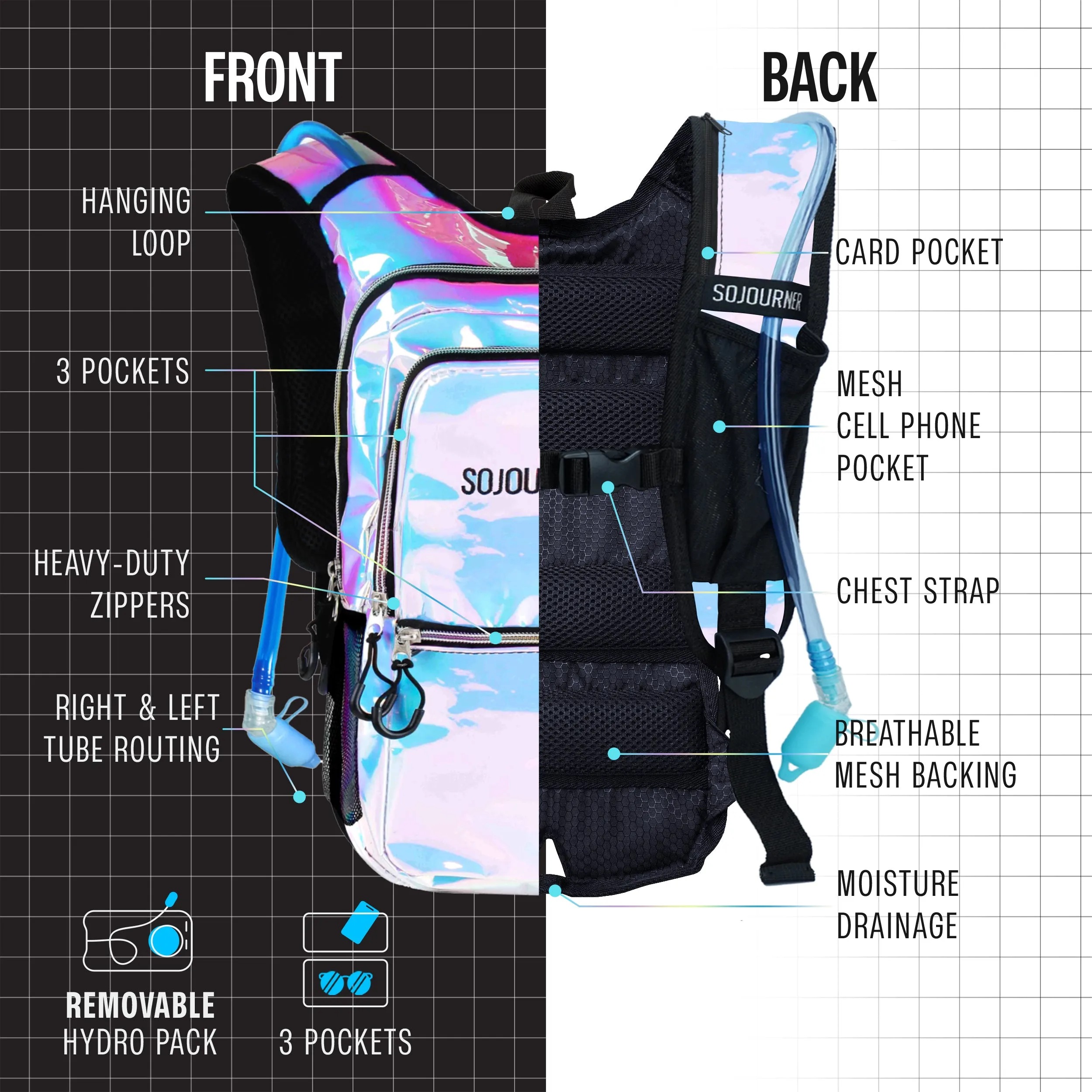 Hydration Pack Backpack (Medium)