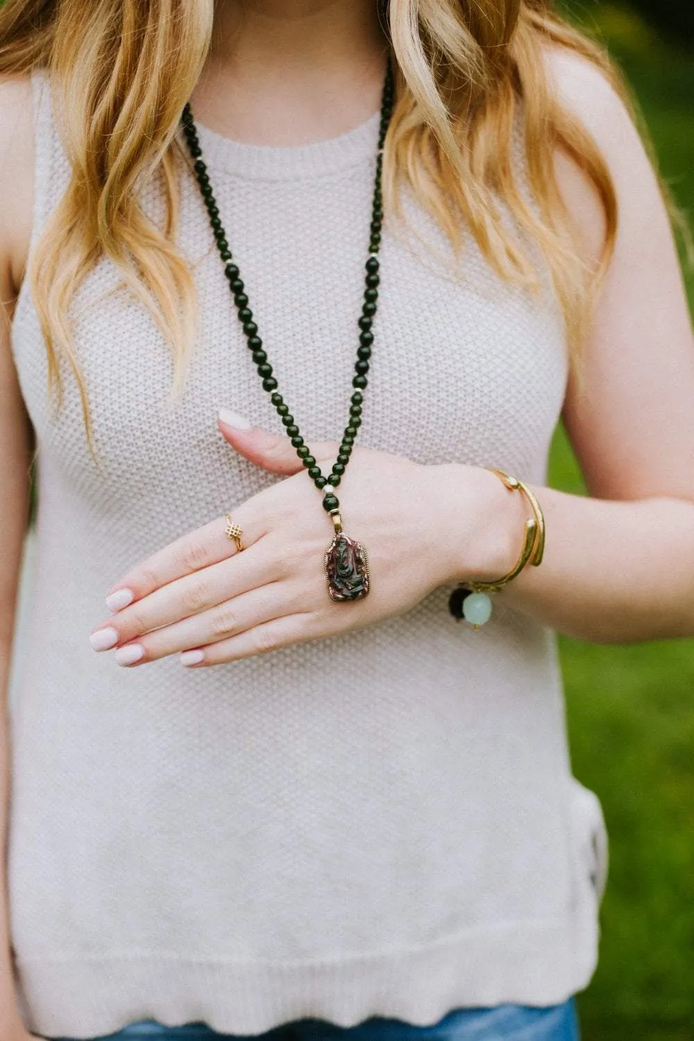 Jade Ganesh Mala