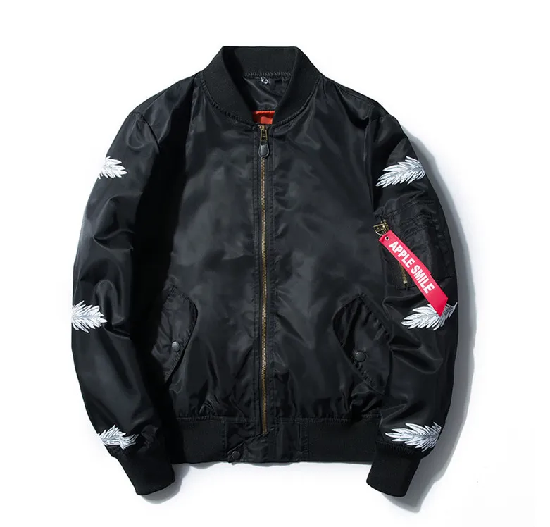 Japanese youth embroidery Harajuku style men's outer pilot jacket