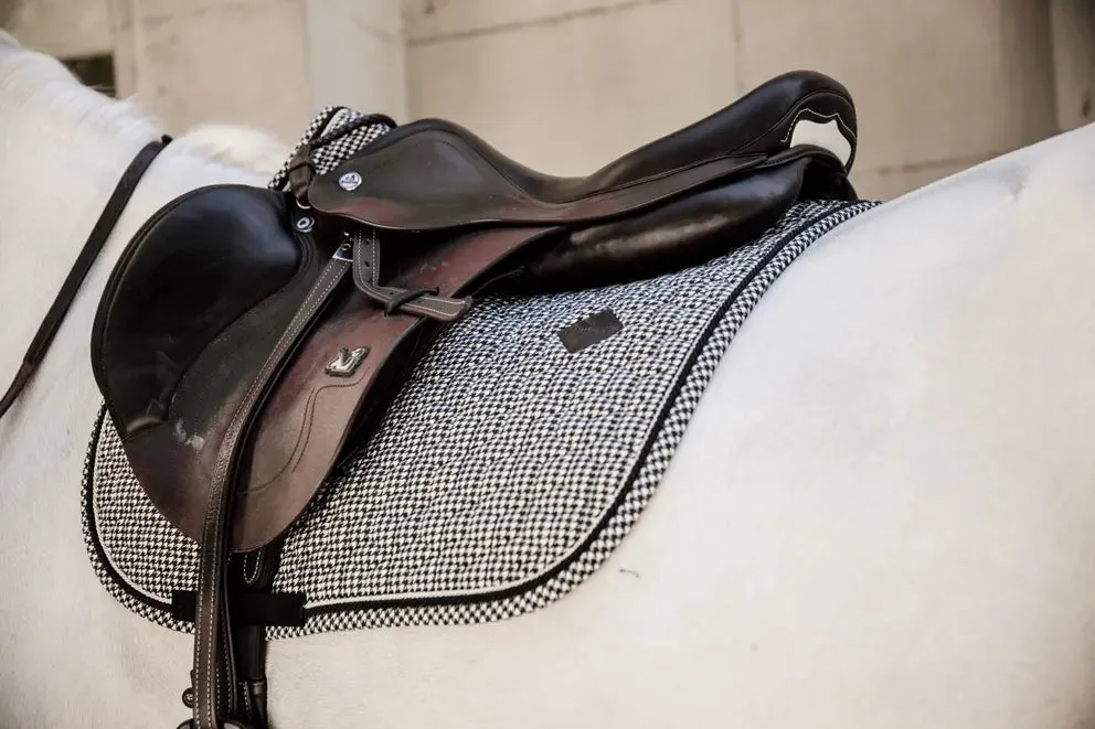Kentucky Saddle Pad Pied De Poule Jumping Black