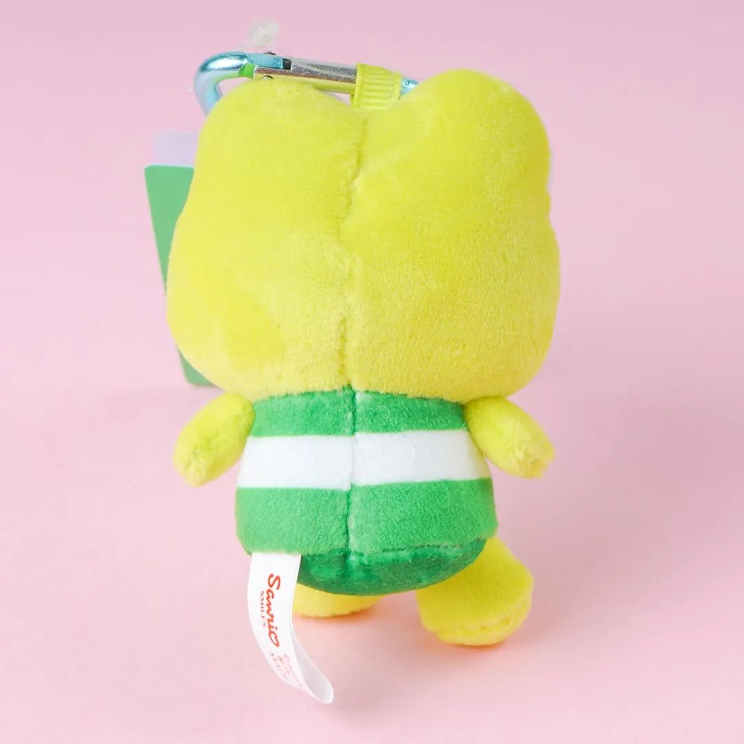 Keroppi Plushie Charm With Heart Carabiner - Mini