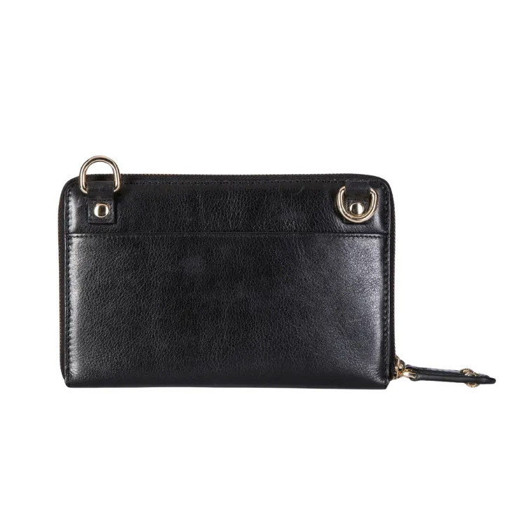 Ladies Purse with Detachable Strap - Black