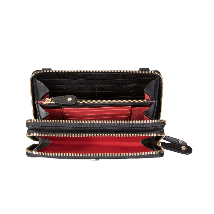 Ladies Purse with Detachable Strap - Black