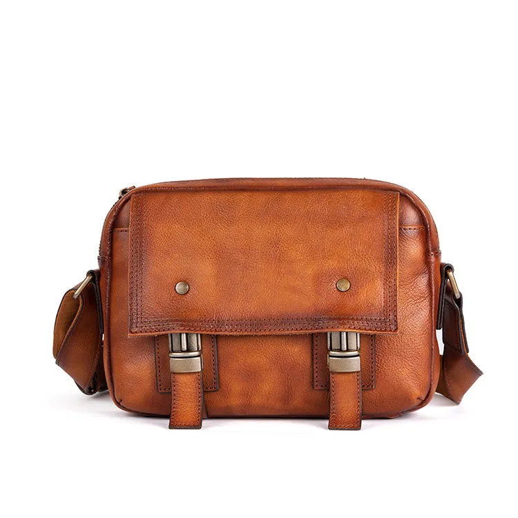 Ladies Vintage Leather Satchel Bag Shoulder Strap Bag For Women