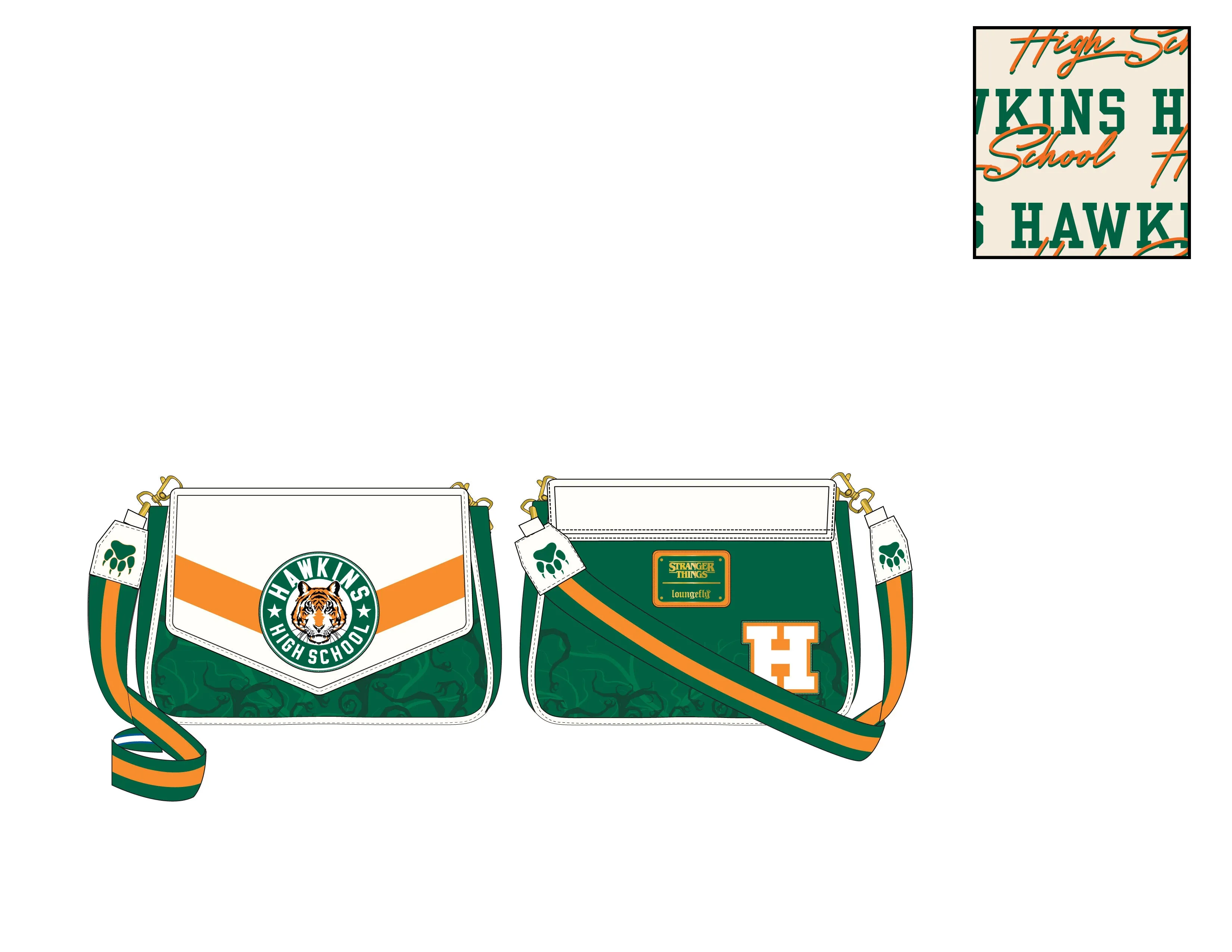 LF NFX Stranger Things Hawkins High CrossBody Bag