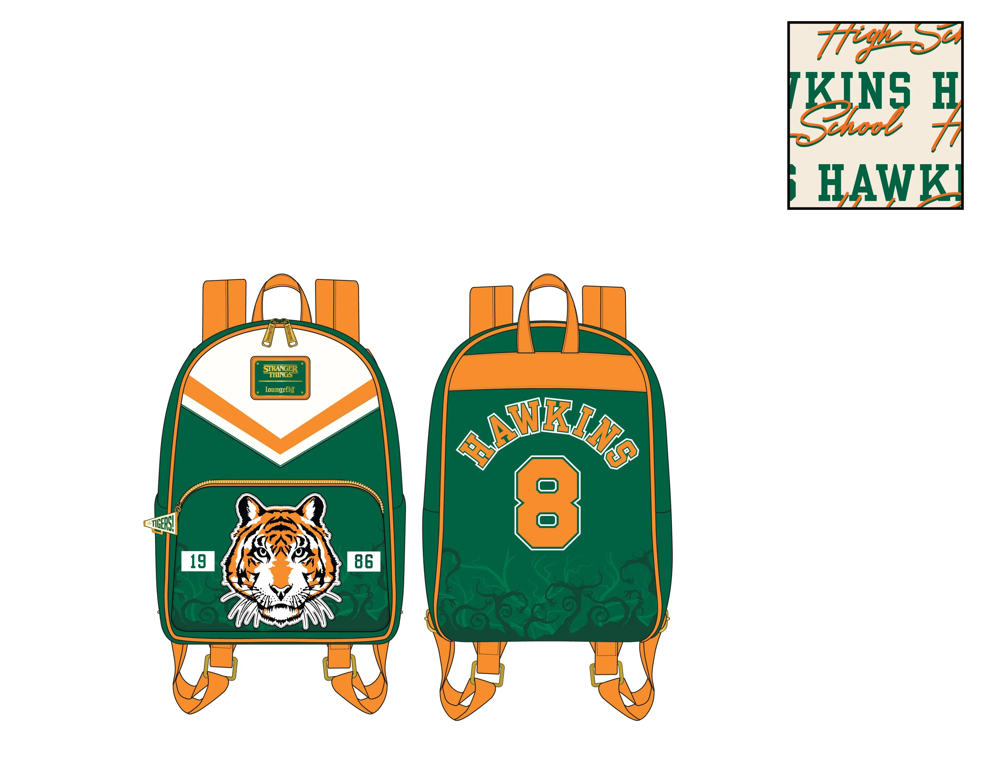LF NFX Stranger Things Hawkins High Mini Backpack