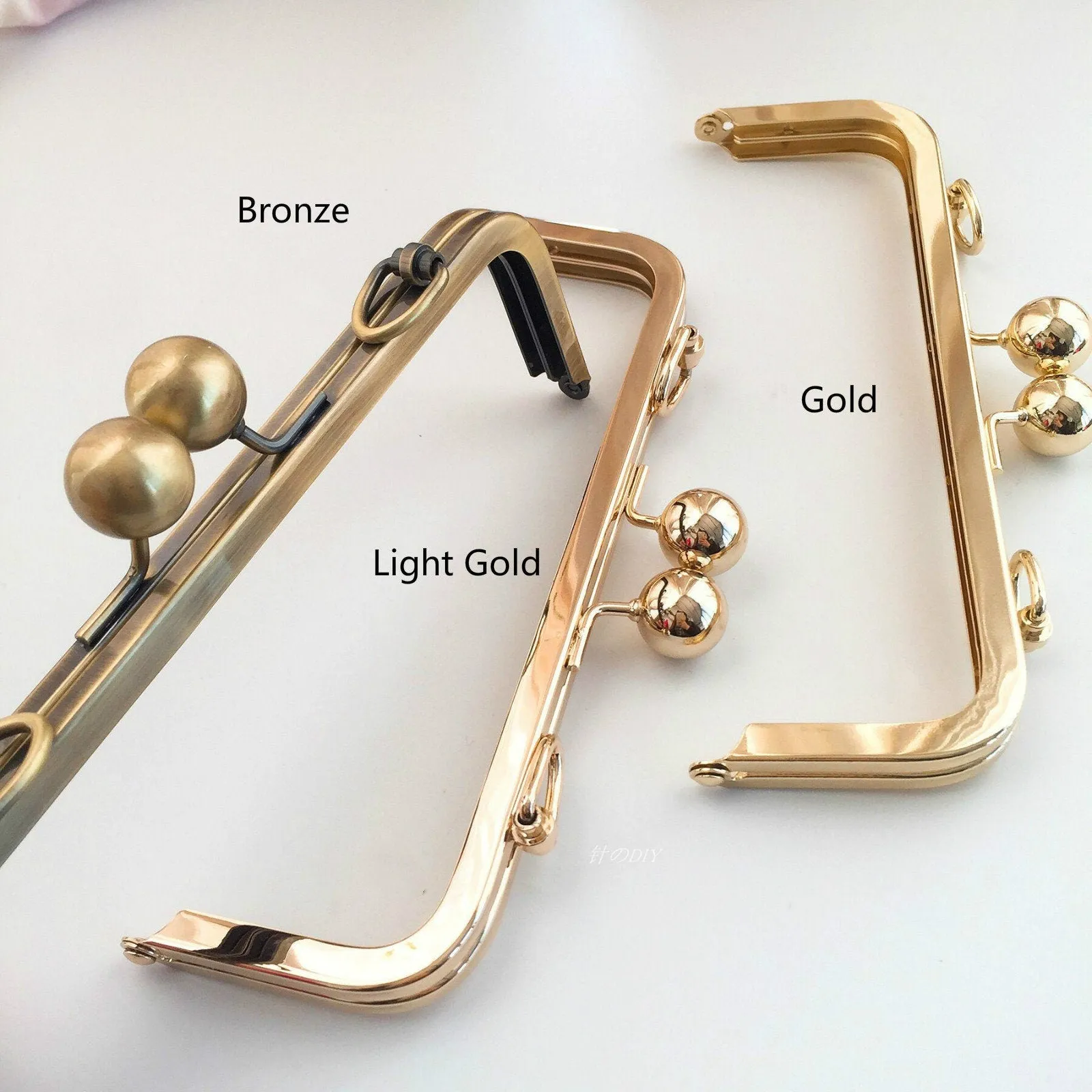 Metal Purse Frame Clutch Bag Purse Frame With Screws Three Colors 20cmx6.5cm