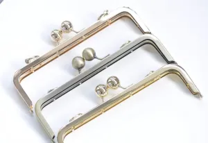 Metal Purse Frame Clutch Bag Purse Frame With Screws Three Colors 20cmx6.5cm