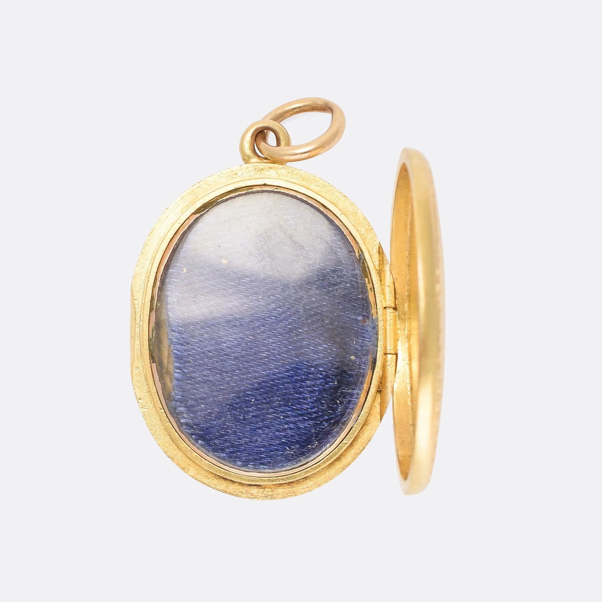 Mid-Victorian Black Cross Double Locket
