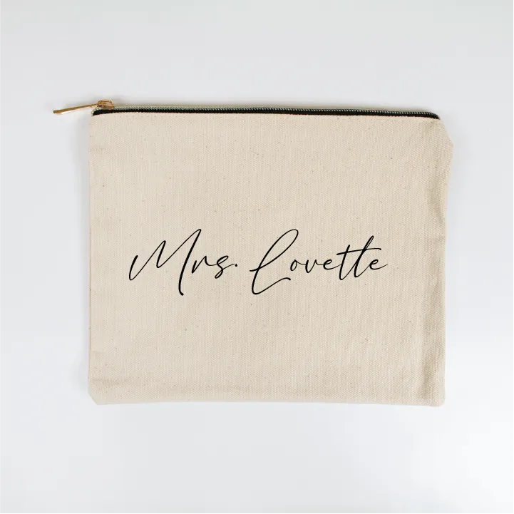 Mrs. Lovette Custom Makeup Bag
