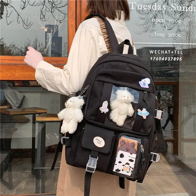 Multi Pockets   Kawaii Backpack