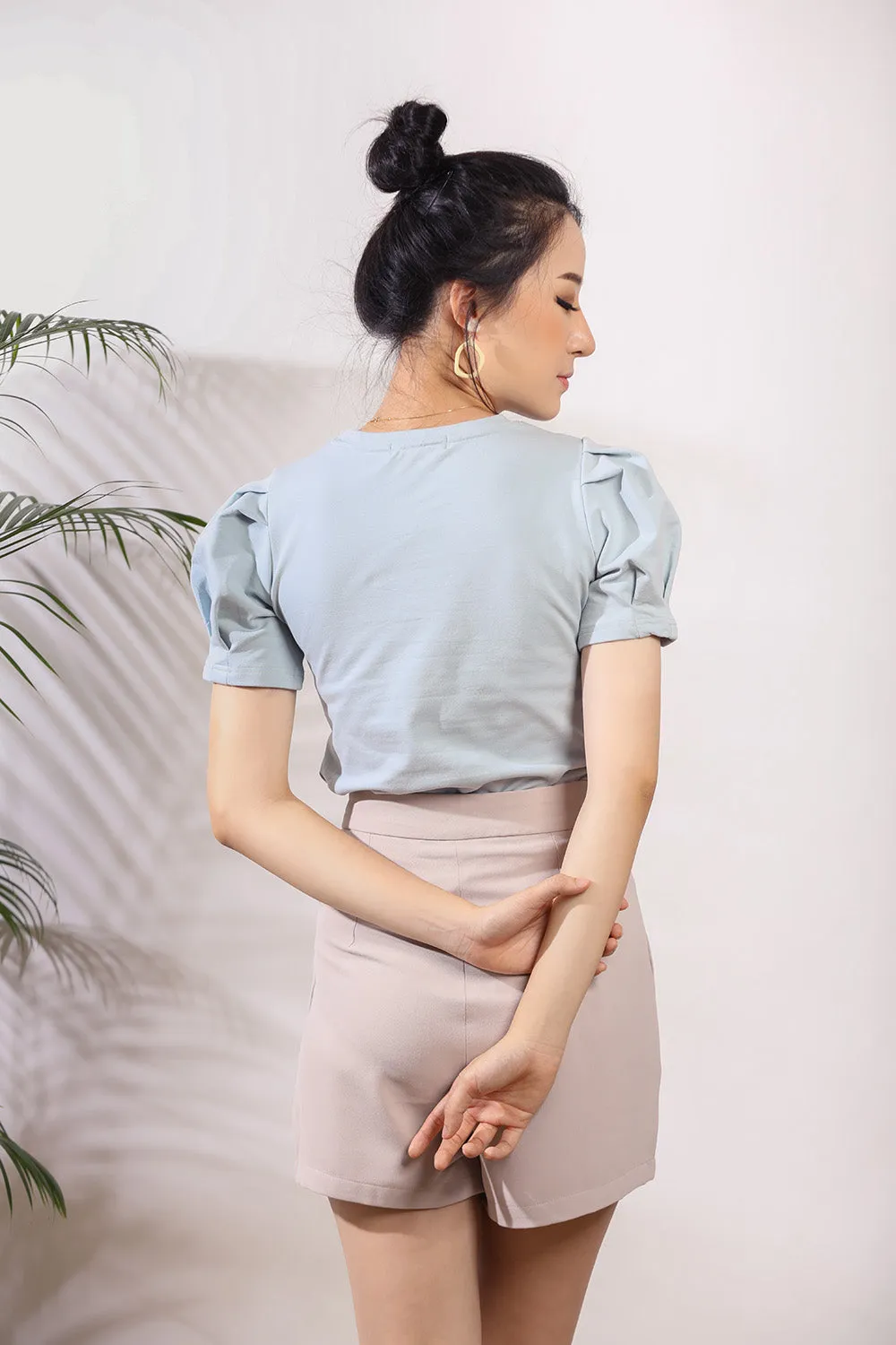 Odette Top in Dust Blue